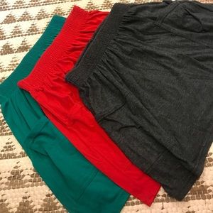 Lot of 3 American Apparel Pocket Skirts!